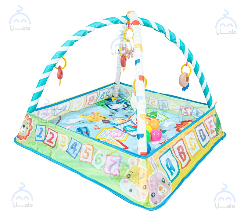tapis déveil bébé hippo carre 2